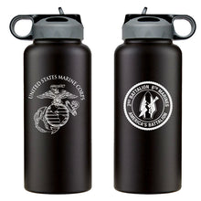 2nd Bn 8th Marines logo water bottle, 2dBn 8th Marines hydroflask, Second Battalion Eighth Marines USMC, Marine Corp gift ideas, USMC Gifts for women flask 32 Oz