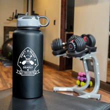 2nd Reconnaissance Battalion USMC Unit Logo water bottle, 2d Recon Bn USMC Unit Logo hydroflask, 2d Recon Bn USMC, Marine Corp gift ideas, USMC Gifts for men or women 32 Oz