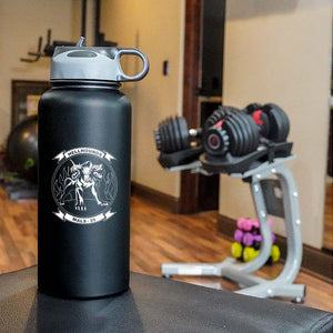 Marine Aviation Logistics Squadron 39 (MALS-39) logo water bottle, MALS-39 hydroflask, Marine Aviation Logistics Squadron 39 (MALS-39) USMC, Marine Corp gift ideas, USMC Gifts for women or men, MALS-39 Hellhounds, 32 Oz MALS-39 Water Bottle