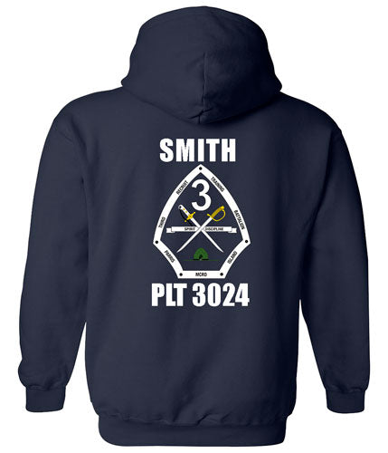 USMC Grad Hoodie Back