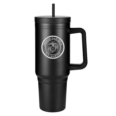 40oz Proud Marine Family Tumbler - Round Design