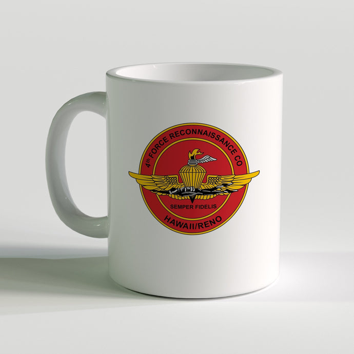 4th Force Reconnaissance Company Unit Logo Coffee Mug