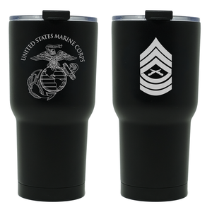 MSgt Tumbler, USMC MSgt Tumbler, USMC Tumbler, Master Sergeant Tumbler