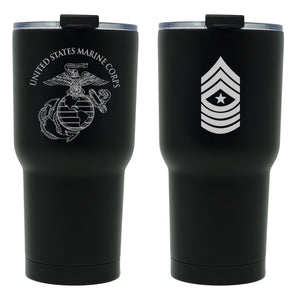 SgtMaj Tumbler, USMC SgtMaj Tumbler, Sergeant Major tumbler, USMC Tumbler