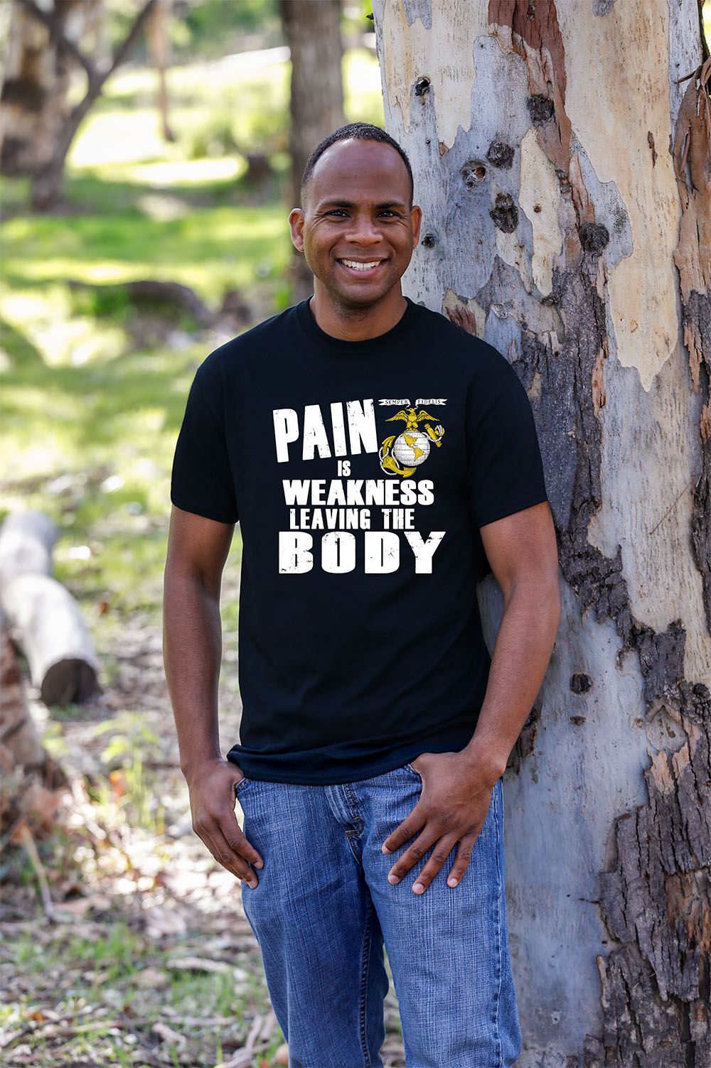 USMC Pain is Weakness Leaving The Body T Shirt