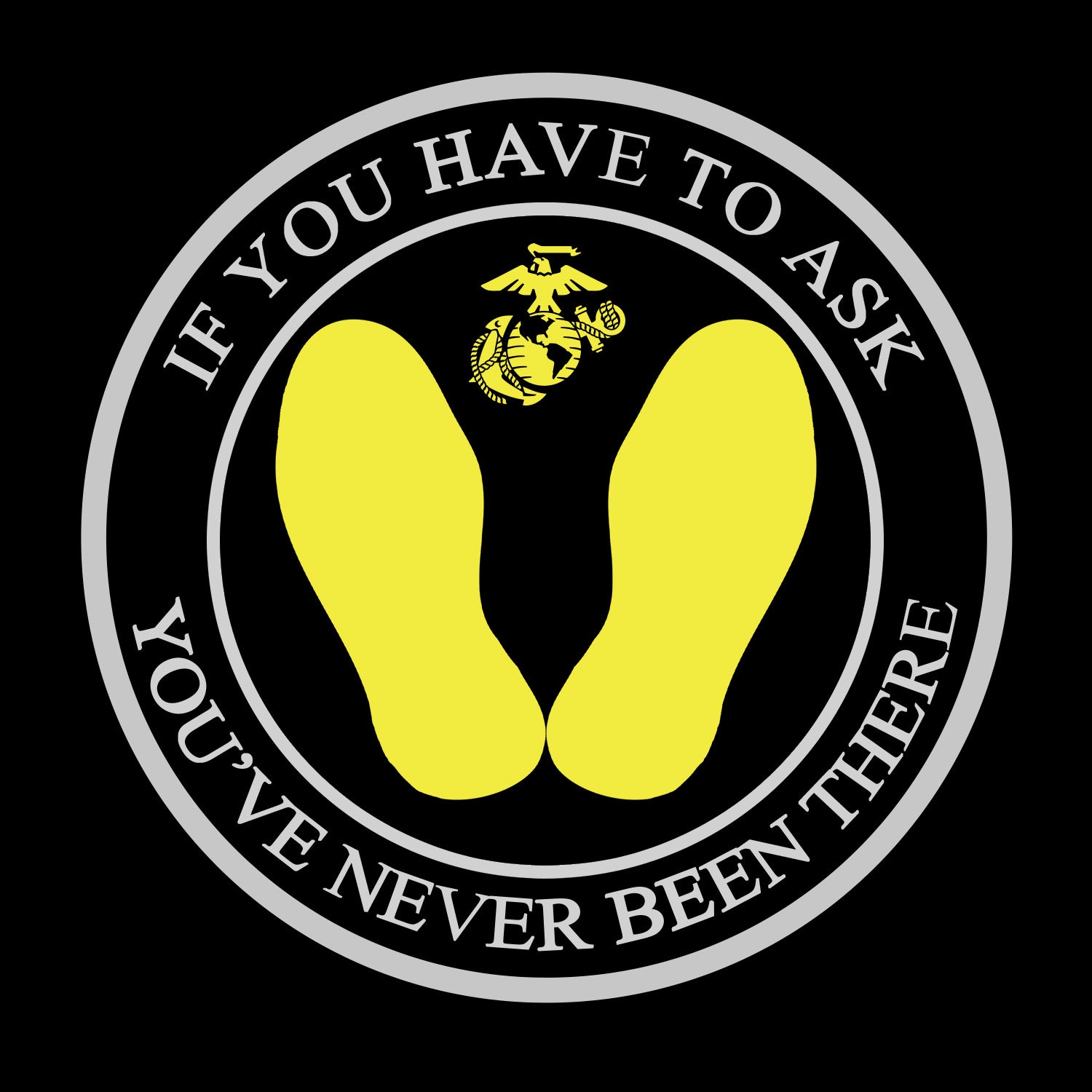 Marine Corps Yellow Footprints T-Shirt