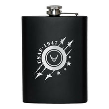 8oz USAF Air Force Flask Matte Black