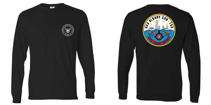 USS Albany Long Sleeve T-Shirt, SSN-753 T-Shirt, SSN-753