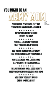 You Might Be an Army Family If – Army Graduation T-shirt