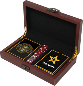 Army Playing Card and Dice Set