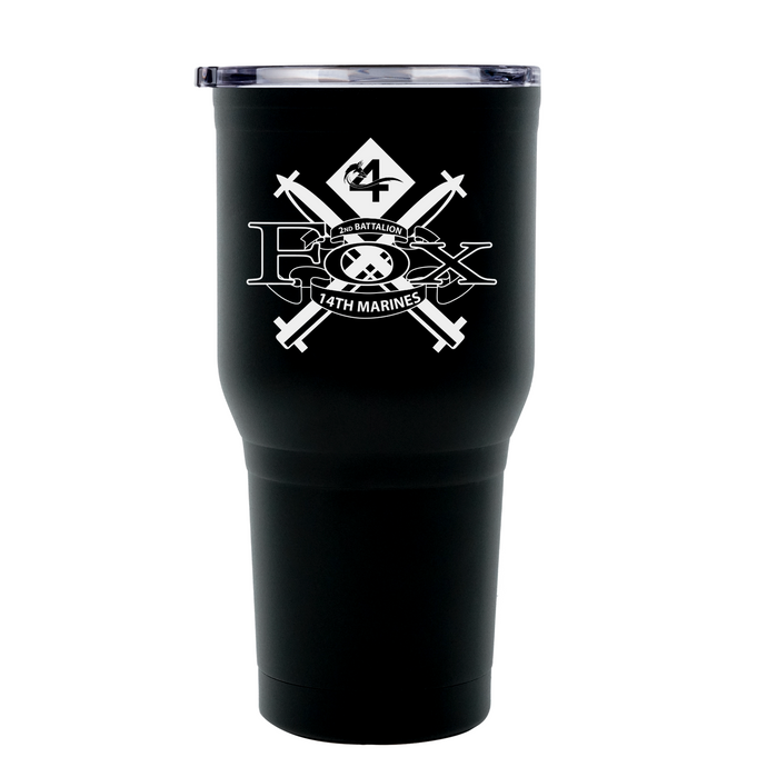 Fox Co 2nd Battalion 14th Marines USMC Unit Logo Tumblers- 30 oz