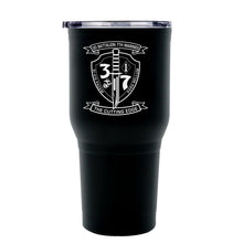 3rd Battalion 7th Marines logo tumbler, 3rd Battalion 7th Marines coffee cup, 3d Battalion 7th Marines USMC, Marine Corp gift ideas, USMC Gifts for women 30oz