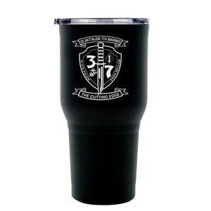 3rd Battalion 7th Marines logo tumbler, 3rd Battalion 7th Marines coffee cup, 3d Battalion 7th Marines USMC, Marine Corp gift ideas, USMC Gifts for women 30oz