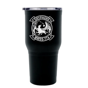 MWSS-174 Unit Logo USMC Stainless Steel Marine Corps 30 Oz Tumbler