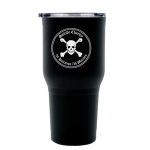 Suicide Charley logo tumbler, Suicide Charley coffee cup, 1st Bn 7th Marines Suicide CharleyUSMC, Marine Corp gift ideas, USMC Gifts for women 