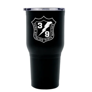 Third Battalion Ninth Marines (3/9) USMC Unit Logo Laser Engraved Stainless Steel Marine Corps Tumbler - 30 oz