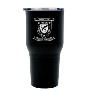 First Battalion Seventh Marines Unit Logo tumbler, 1/7 coffee cup, 1st Bn 7th Marines USMC, Marine Corp gift ideas, USMC Gifts for women  30oz