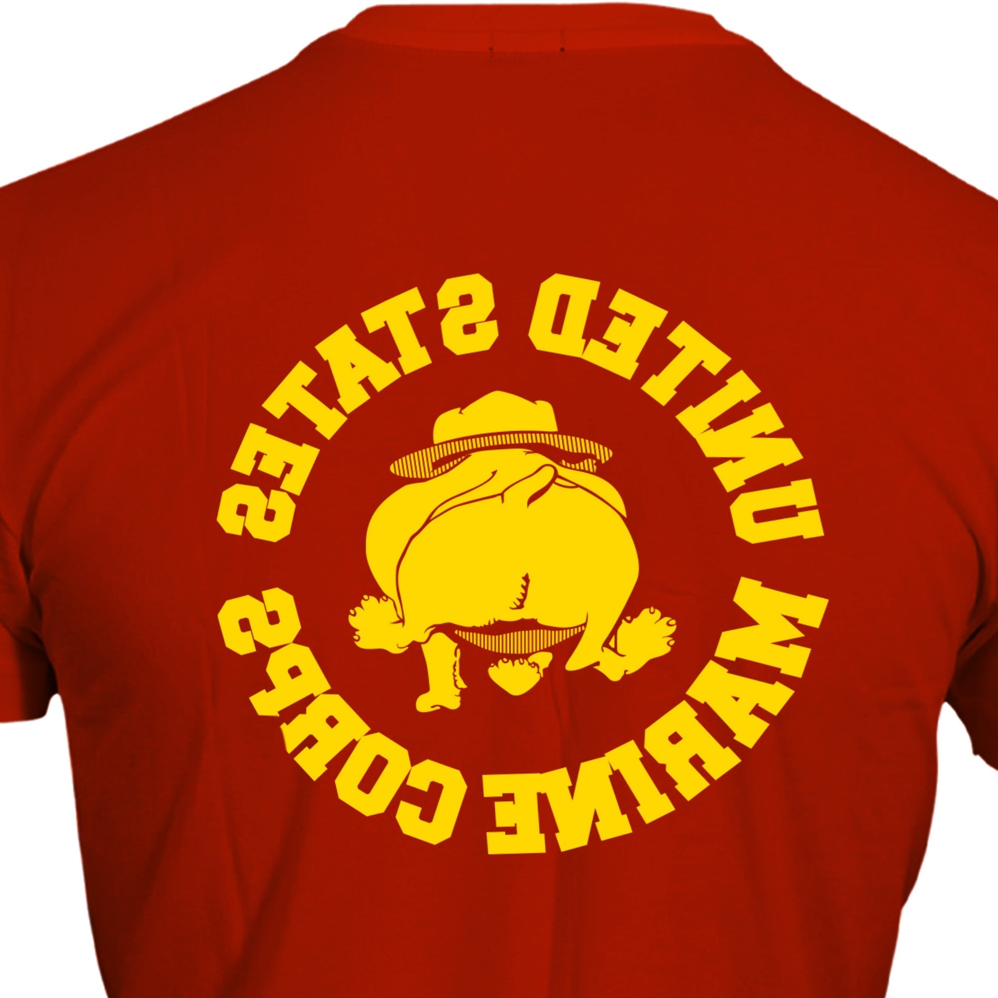 USMC Vintage Bulldog 2-Sided Marine Corps PT Shirt