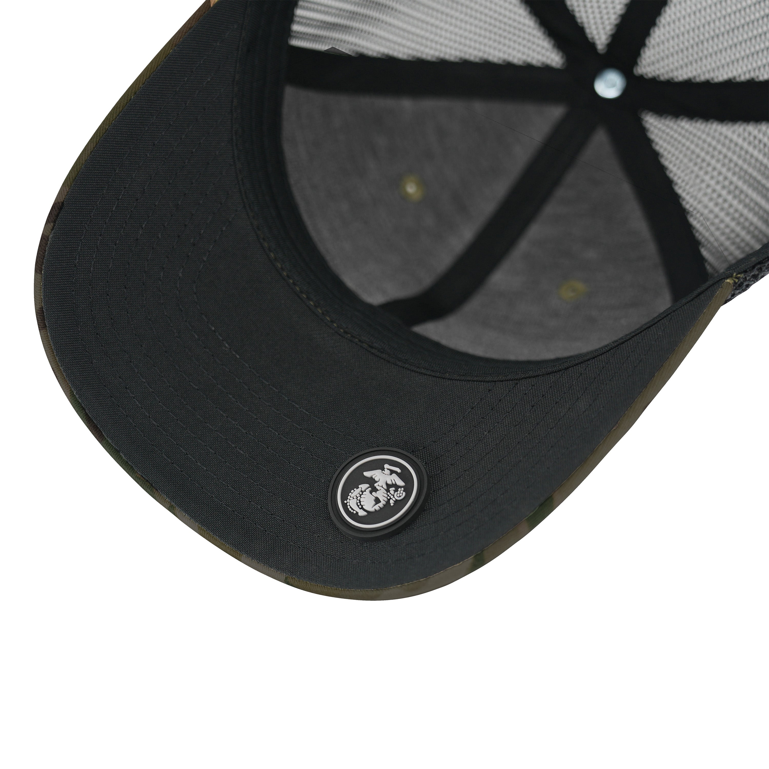 Marines Multicam Trucker Hat <br> Snapback Rubber EGA Patch