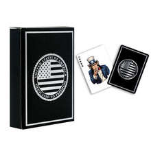 Black American Flag Playing Cards – Gift for Veterans