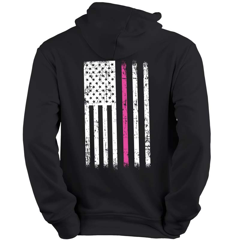 The Thin Pink Line Cancer Awareness Hoodie - Support Cancer Research