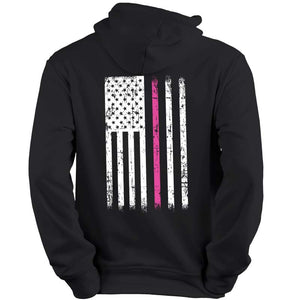 The Thin Pink Line Sweatshirt- Cancer Awareness Hoodie - Support Cancer Research