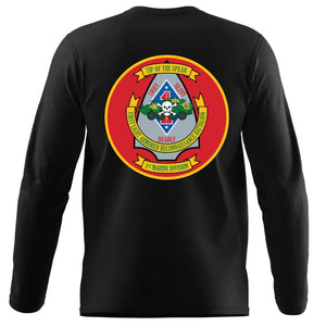 1st LAR USMC long sleeve Unit T-Shirt, 1st Light Armored Reconnaissance logo, USMC gift ideas for men, Marine Corp gifts men or women 1st LAR Unit Logo, 1st Light Armored Reconnaissance 