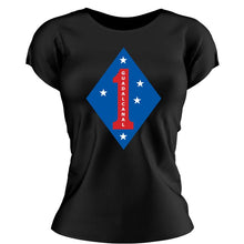 1st Marine Division Women's Unit Logo T-Shirt, 1st MARDIV USMC Unit Logo, 1st MARDIV USMC