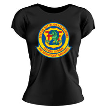 Second Battalion Fourth Marines,  (2/4) Marines USMC Unit ladie's T-Shirt, 2/4 USMC Unit logo, USMC gift ideas for women, Marine Corp gifts for women 2nd Battalion 4th Marines