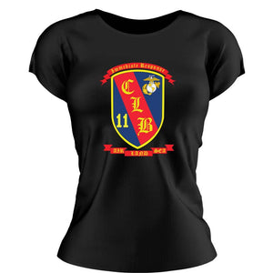 CLB-11 USMC Unit Ladie's T-Shirt, CLB-11, USMC gift ideas for women, Marine Corp gifts for women CLB-11  Women's Combat Logistics Battalion-11 Unit t-shirt-USMC Unit Shirts USMC Gifts 