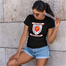 1st Bn 7th Marines Women's Unit Logo T-Shirt, 1/7 Marines logo, 1st Bn 7th Marines USMC