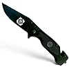 US Coast Guard - Folding Black Tactical Knife - USCG