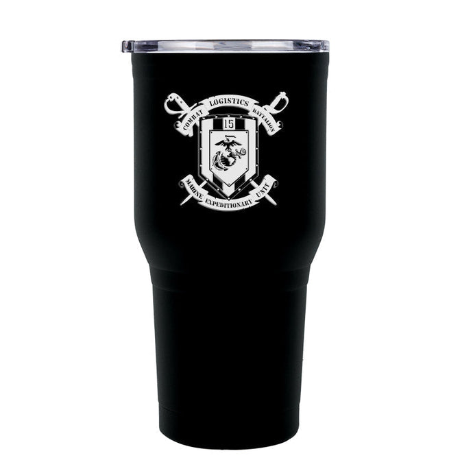 Combat Logistics Battalion-15 (CLB-1) USMC Stainless Steel Marine Corps 30 Oz Tumbler