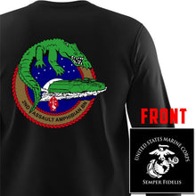 2nd Assault Amphibian Battalion USMC long sleeve Unit T-Shirt, 2d AABN USMC Unit logo, USMC gift ideas for men, Marine Corp gifts men or women 2d AABN,  2nd AABN Black Long Sleeve T-Shirt