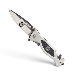 Coast Guard Folding Elite Tactical Knife - Spring Assisted USCG Rescue Knife