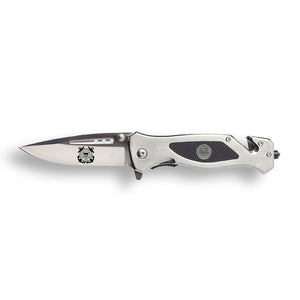 Coast Guard Folding Elite Tactical Knife - Spring Assisted USCG Rescue Knife