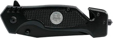 US Coast Guard - Folding Black Tactical Knife - USCG