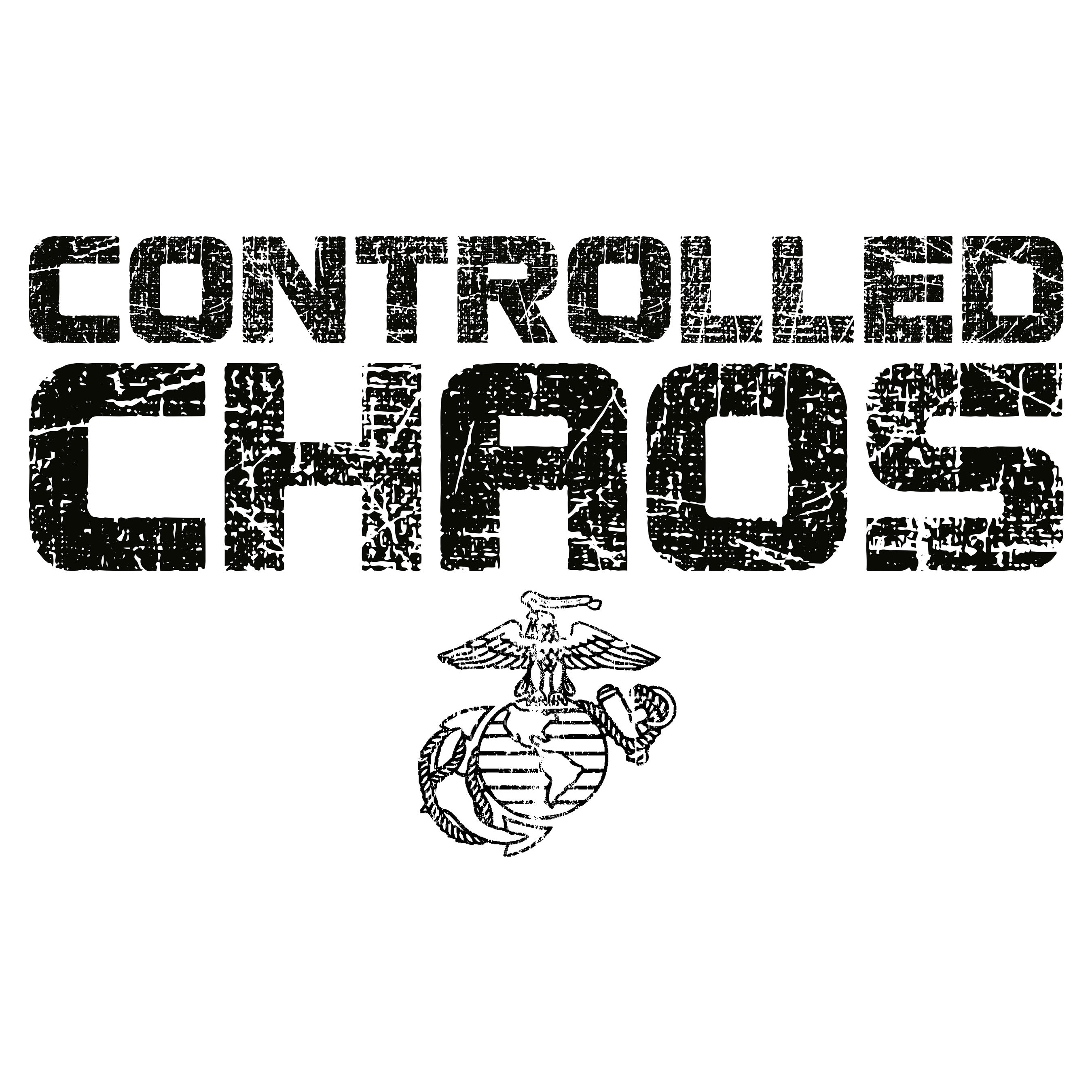 Marines Controlled Chaos T-shirt <br> MADE IN USA