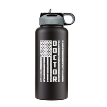 Doctor water bottle, first responder water bottle, 32 oz Doctor water bottle