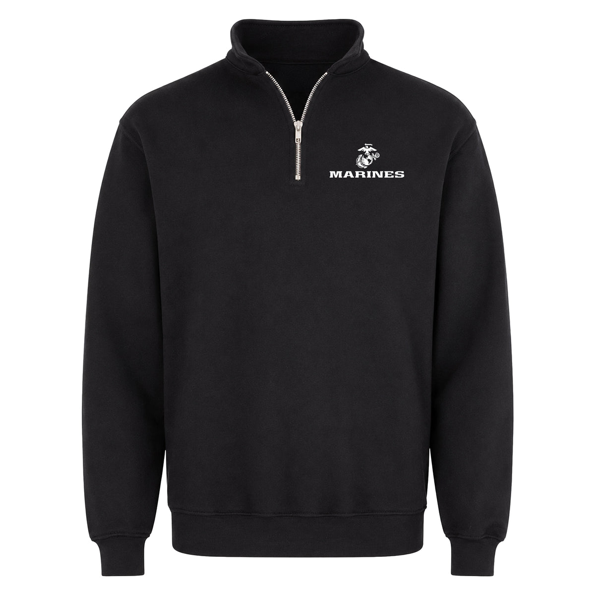 Black Marines Eagle Globe and Anchor midweight quarter-zip pullover