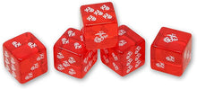 USMC Dice - Set of 5 19mm Marine Corps Dice - Marine Corps Gifts