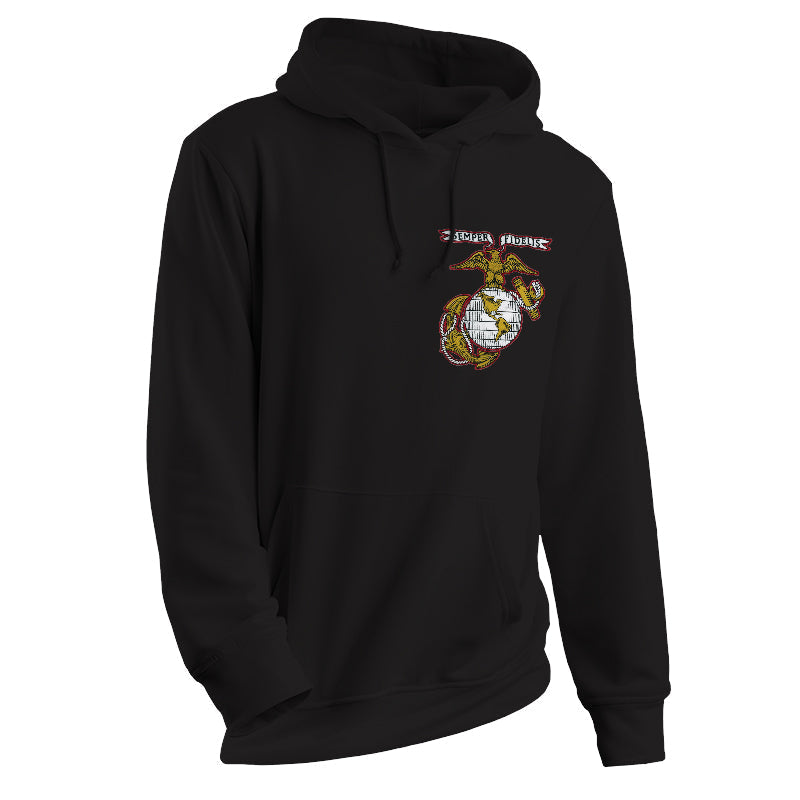 USMC Old Time EGA Patch Embroidered Marine Corps Hoodie