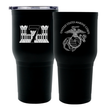 7th Engineer Support Battalion (7th ESB) USMC Unit logo tumbler, 7th ESB coffee cup, 7th ESB USMC, Marine Corp gift ideas, USMC Gifts for men or women 30 Oz Tumbler