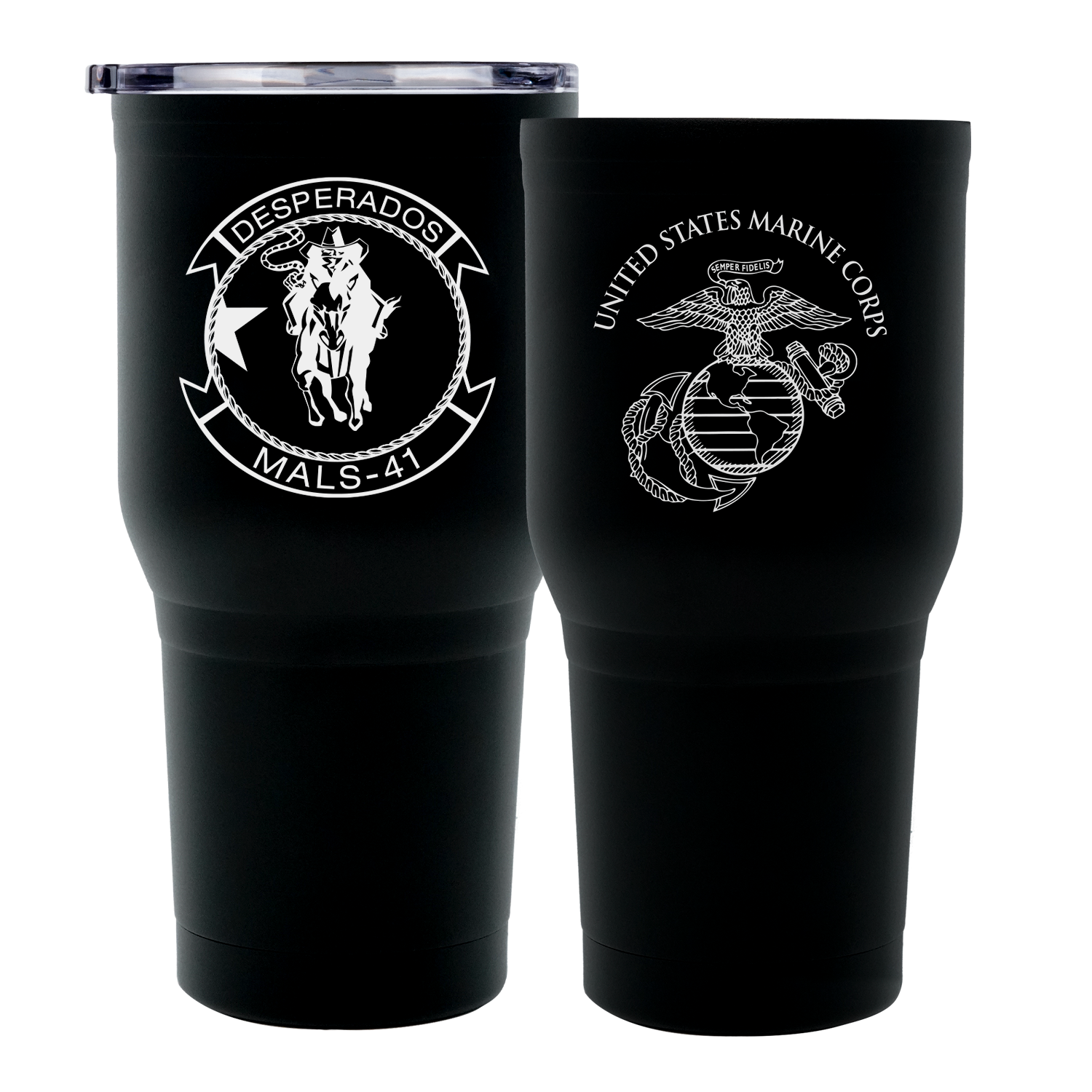 MALS-41 USMC Unit Logo Tumblers- 30 OZ