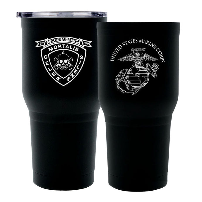 3rd Recon logo tumbler, 3rd Recon coffee cup, 3rd Reconnaissance Bn USMC, Marine Corp gift ideas, USMC Gifts for women 