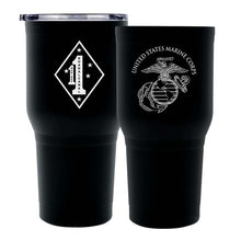 First Marine Regiment Unit USMC Unit logo tumbler, 1st Marine Regiment USMC Unit Logo coffee cup, 1st Marine Regiment USMC, Marine Corp gift ideas, USMC Gifts for women or men 30 oz