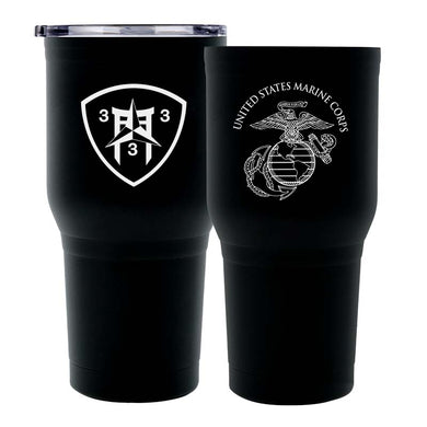 Third Battalion 3rd Marines (3/3) USMC Unit logo tumbler, 3rd Battalion 3rd Marines coffee cup, 3/3 USMC, Marine Corp gift ideas, USMC Gifts for women 