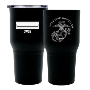 PICK YOUR RANK! 30 oz USMC Tumbler