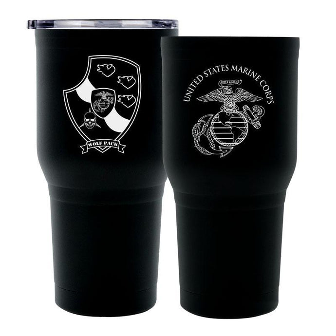 3rd Light Armored Reconnaissance Battalion (3d LAR) USMC Unit Logo Laser Engraved Stainless Steel Marine Corps Tumbler - 30 oz