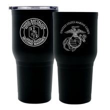 Third Battalion Second Marines (3/2) USMC Unit logo tumbler, 3rd Battalion 2nd Marines USMC Unit Logo Coffee cup, 3d Bn 2nd Marines USMC, Marine Corp gift ideas, USMC Gifts for men or women 30 Oz Tumbler